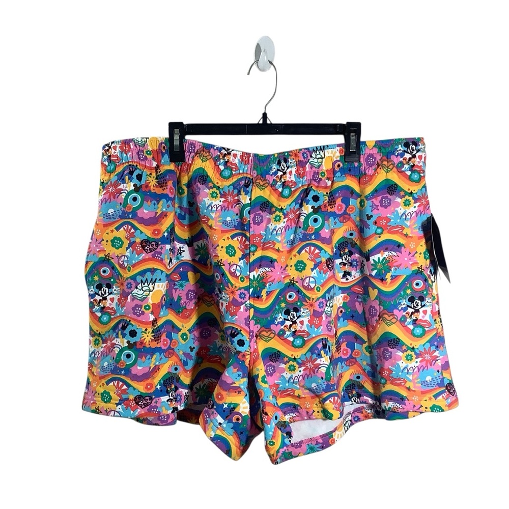 Disney Pride Multicolor Women's Sweats Shorts - Picture 1 of 6